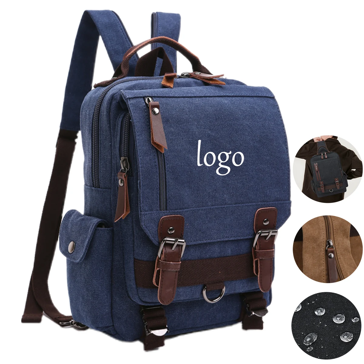 Multifunctional Vintage Backpack 1