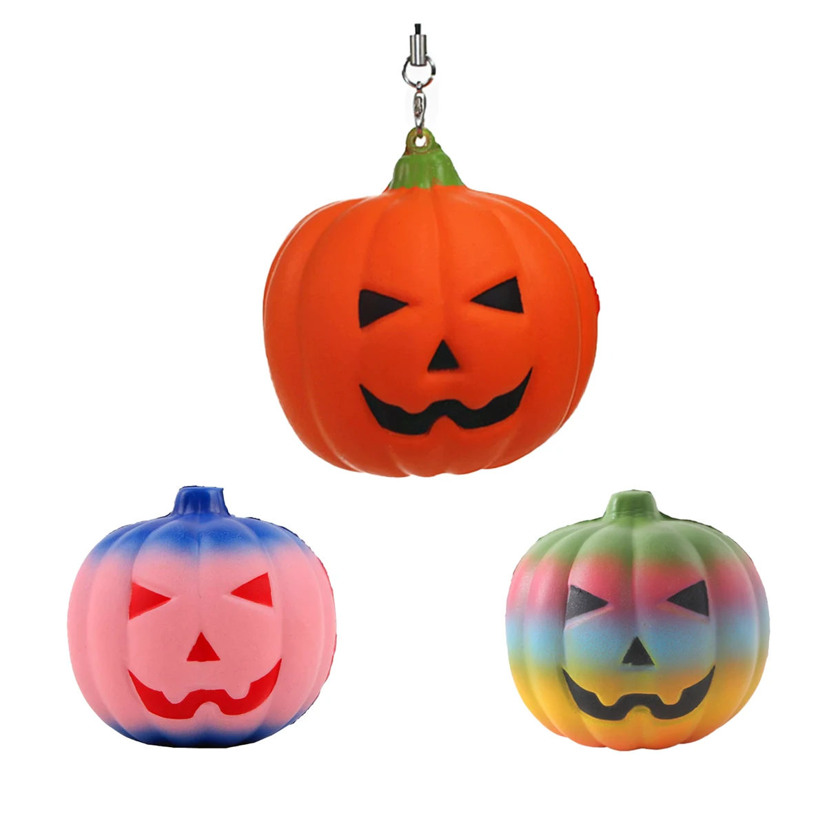 Slow Rebound Thermochromic Smile Pumpkin Toy 1