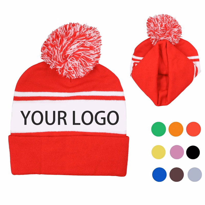 Winter Pom Knitted Hat Cap