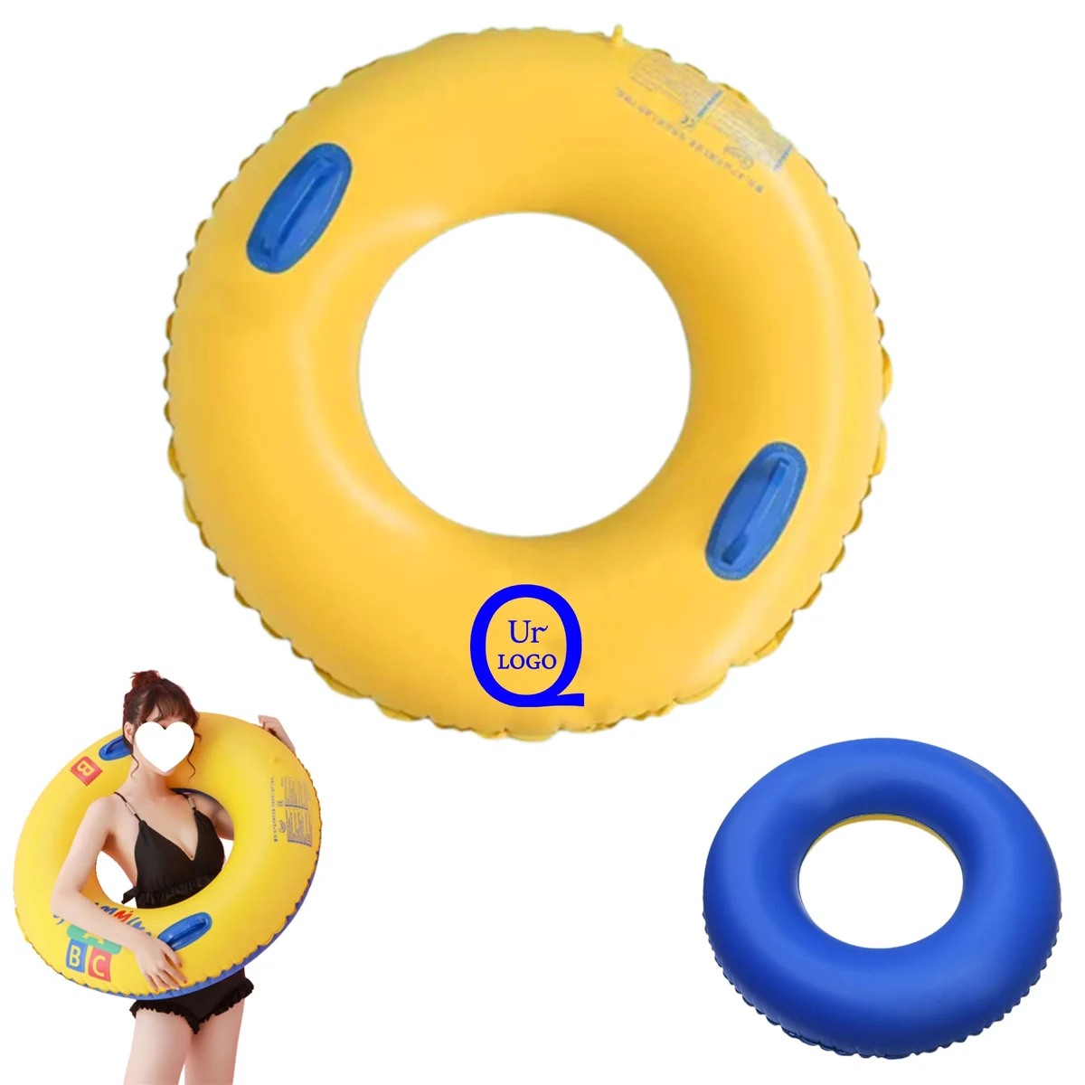 35Inches Swim Rings With Handles 1