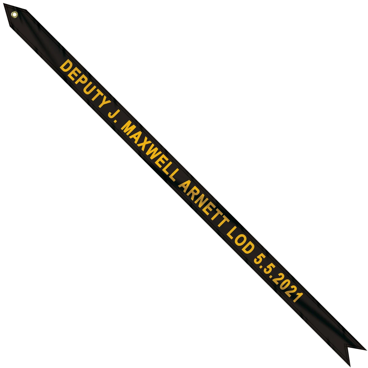 2 1/4" x 48" Custom Printed Knit Polyester Streamer 1