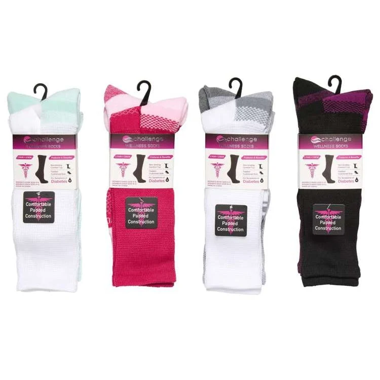 Diabetic Women's Cushion Crew Socks Size 9-11 1