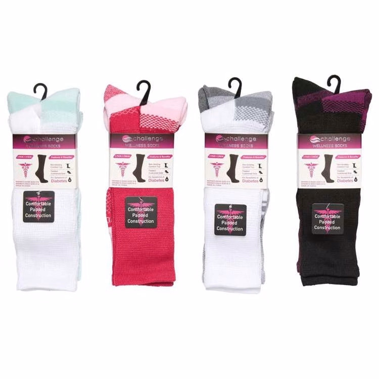 Diabetic Women's Cushion Crew Socks Size 9-11