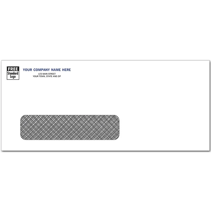 Envelopes, Number 10 confidential, single window, white 1