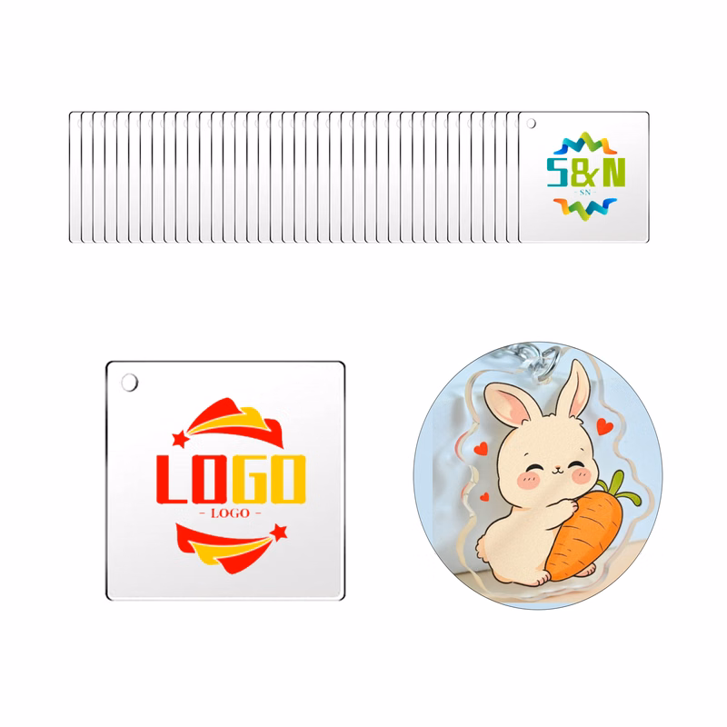 Full Color Double Layer Acrylic Keychain