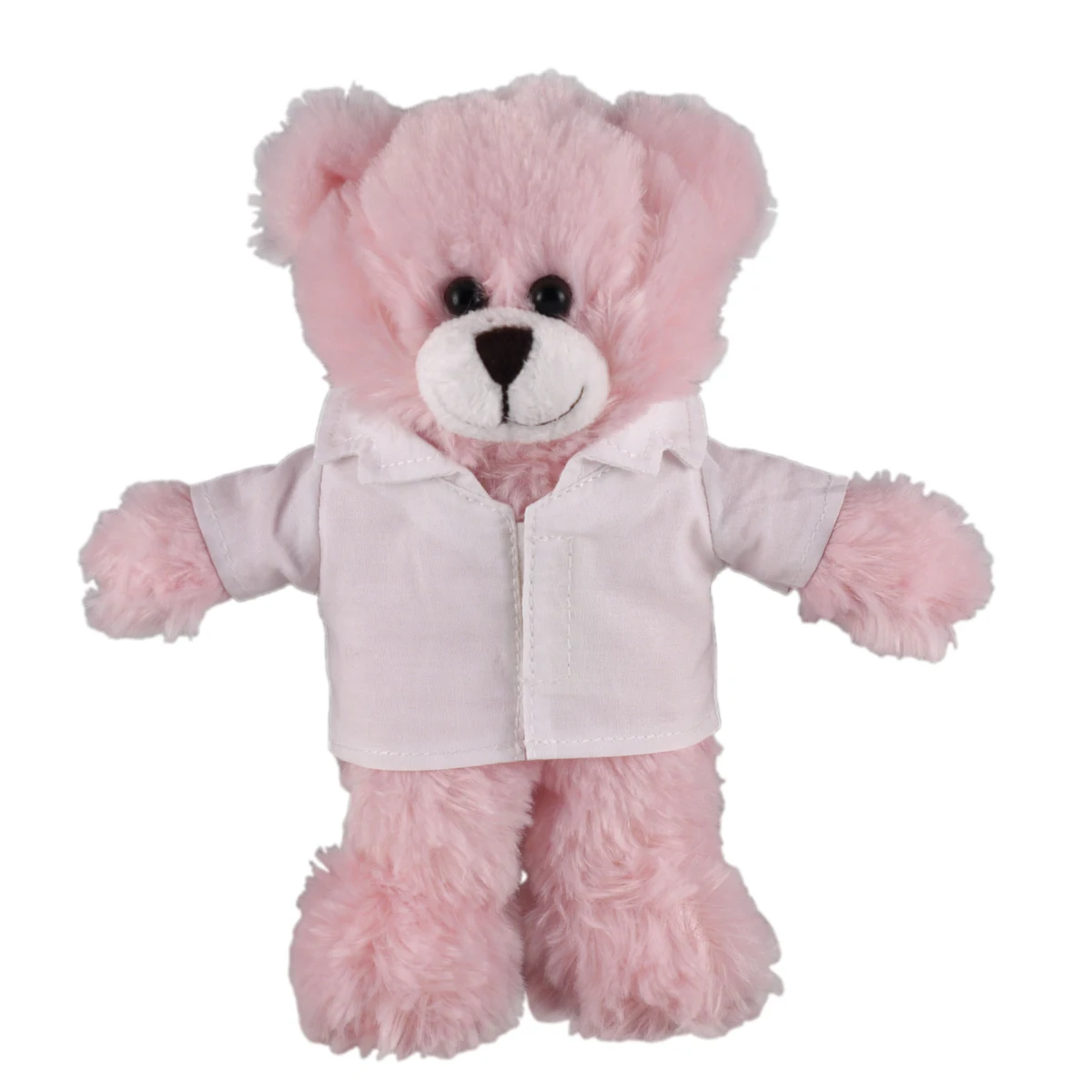 Soft Plush Stuffed Pink Bear in doctor's jacket. 1