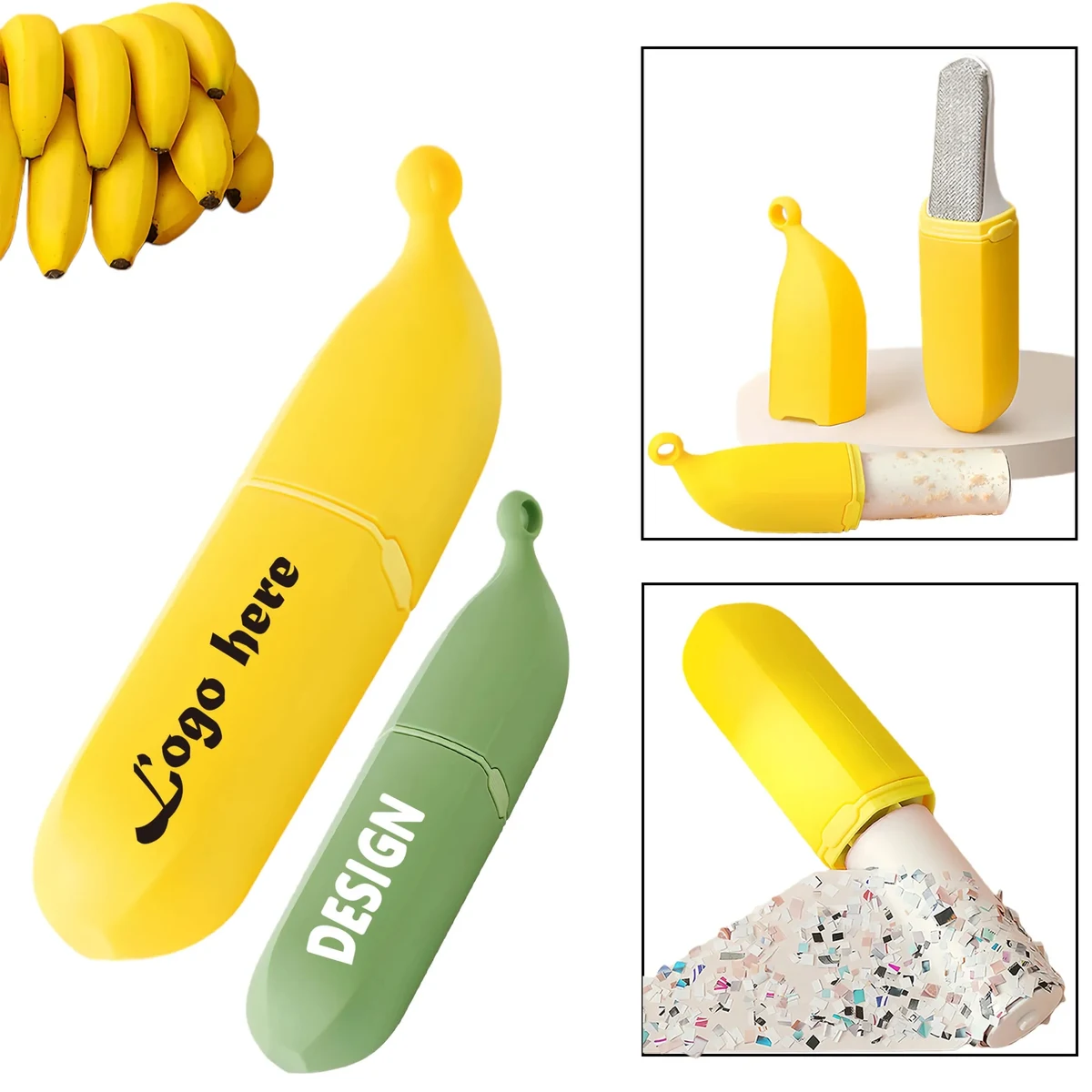 Efficient Dual-Sided Banana Pet Hair Remover 1