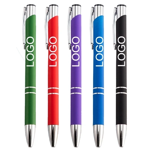 Promotional Soft Rubberized Paragon Metal Pen 1