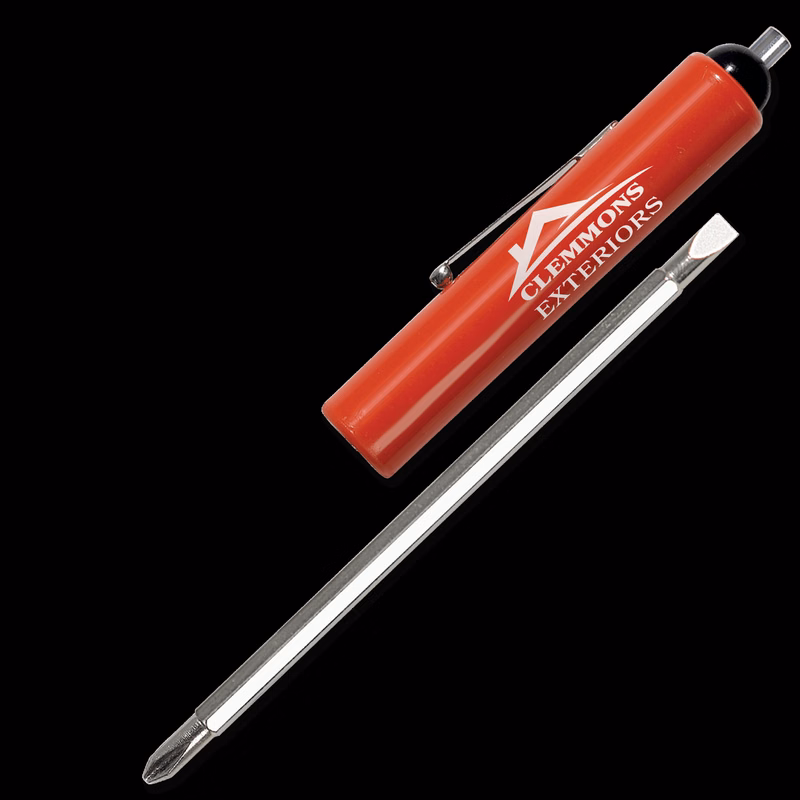 Jumbo Pocket Screwdriver Reversible Flat Blade + Magnet