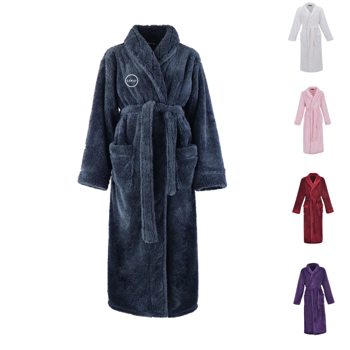 Luxurious Plush Fleece Robe for All Ages 1