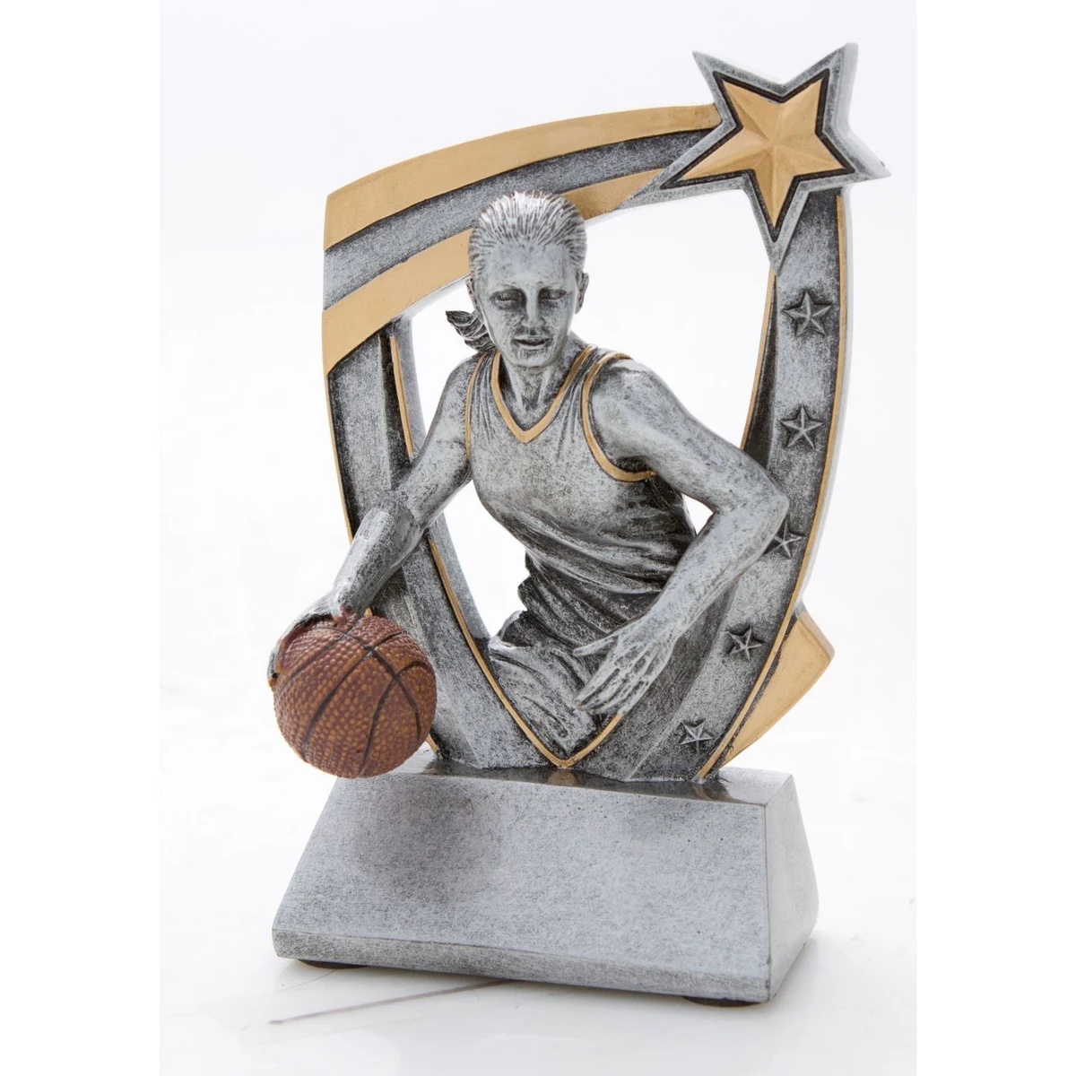 Female Basketball 3-D Star Resin 1