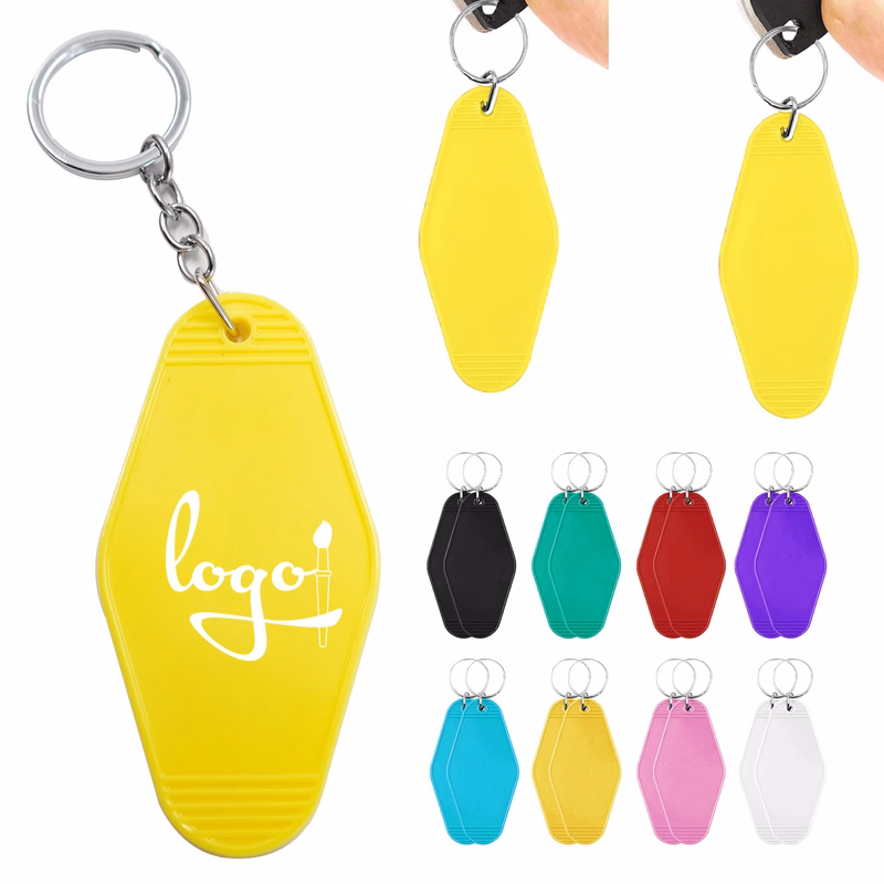 ABS Diamond Tag Hotel Keychain