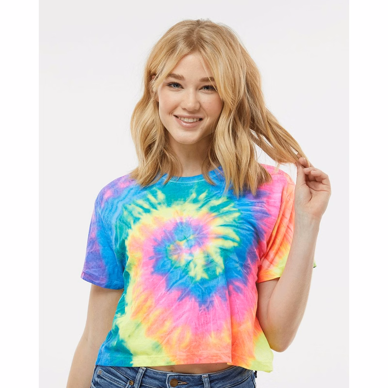 Women's Tie-Dyed Crop T-Shirt - 1050