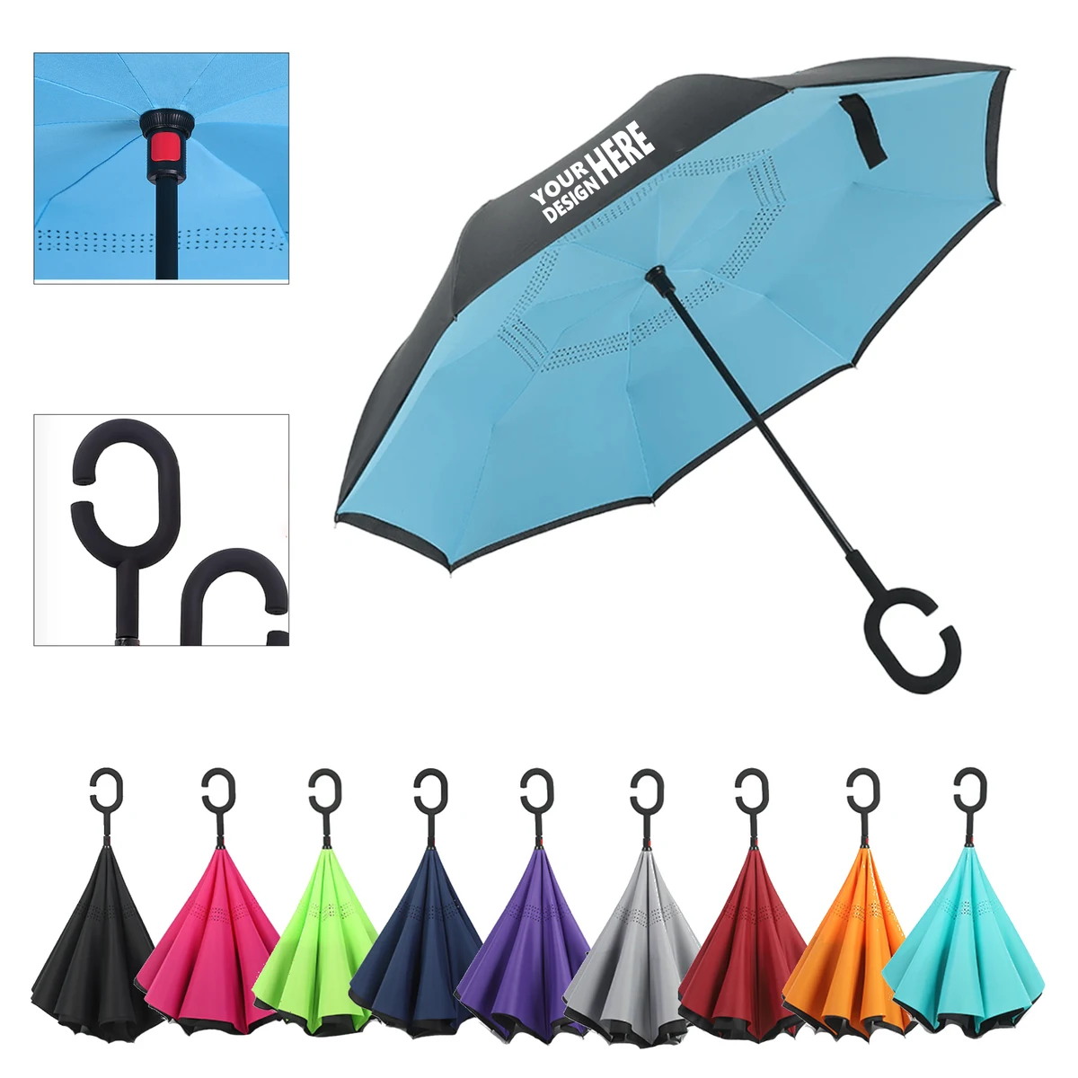 Two-Tone Inverted Umbrella 1