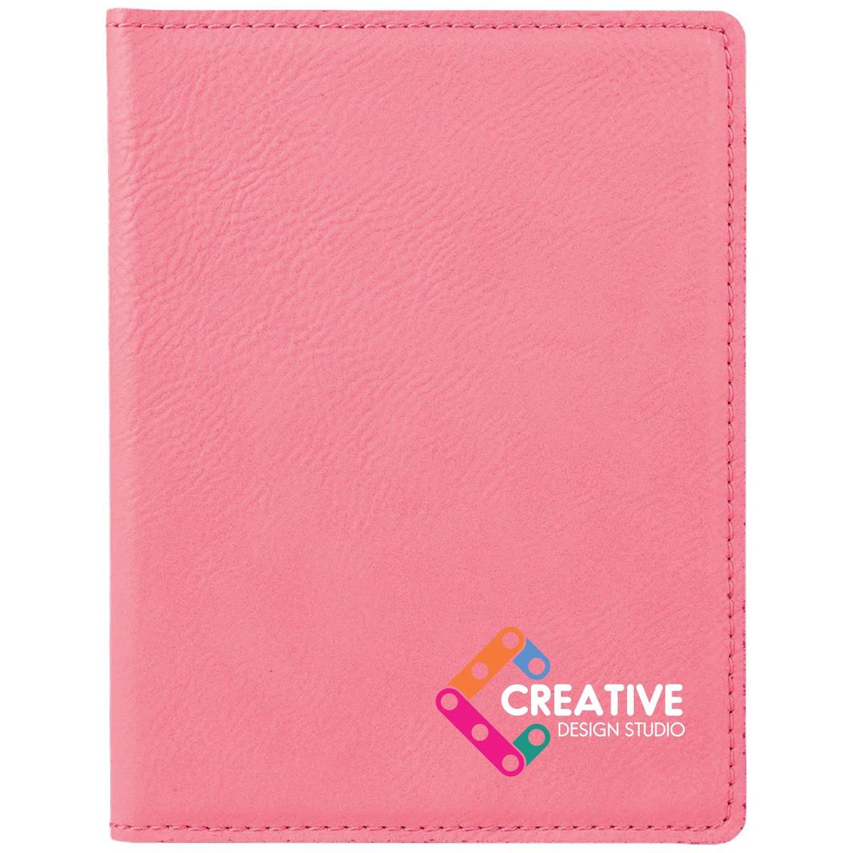 Pink Leatherette Passport Holder 1