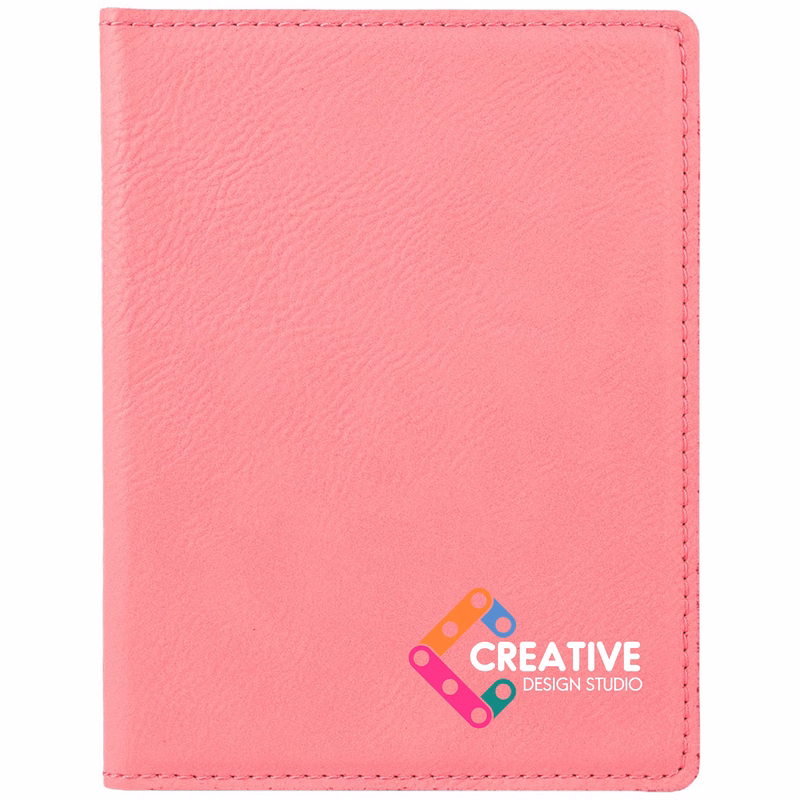 Pink Leatherette Passport Holder