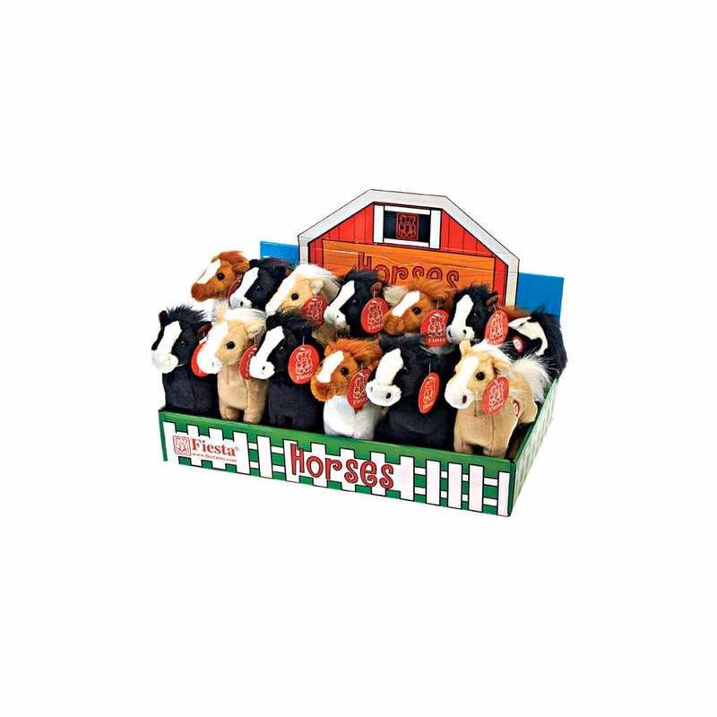 Standing Horse Plush Toys - Assorted Colors 8"