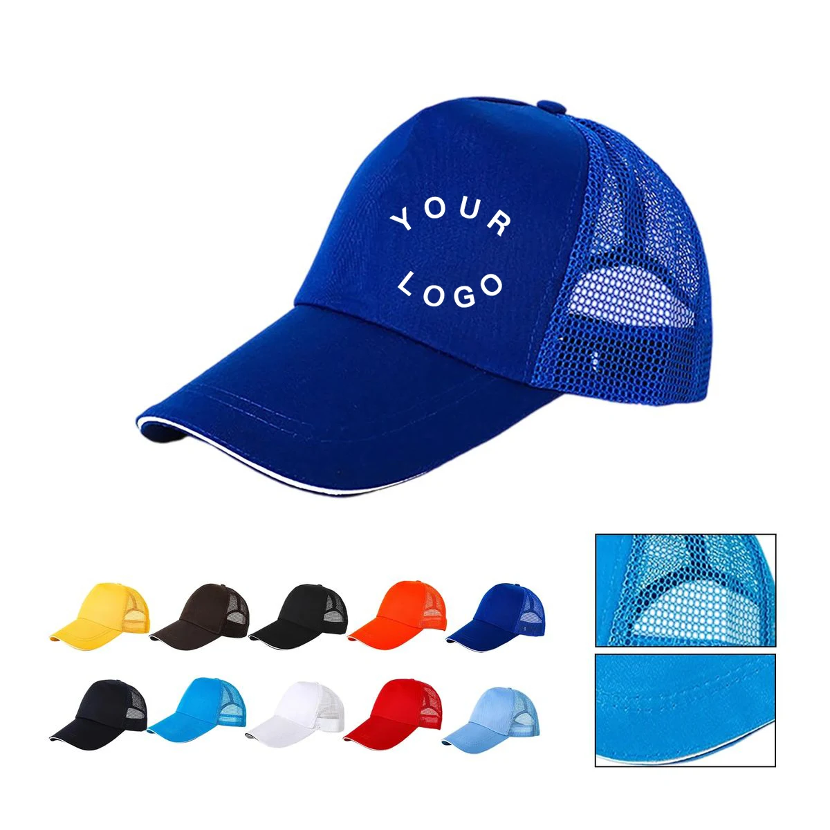 Polyester Mesh Trucker Cap with Adjustable Buckle 1