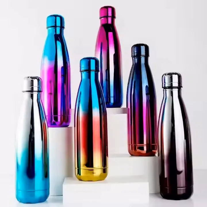 17 oz. Electroplated Glossy Cola Bottle Thermos
