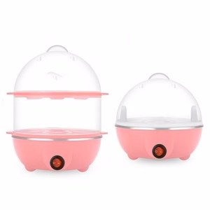 Double Layer Egg Cooker With Steaming Tray