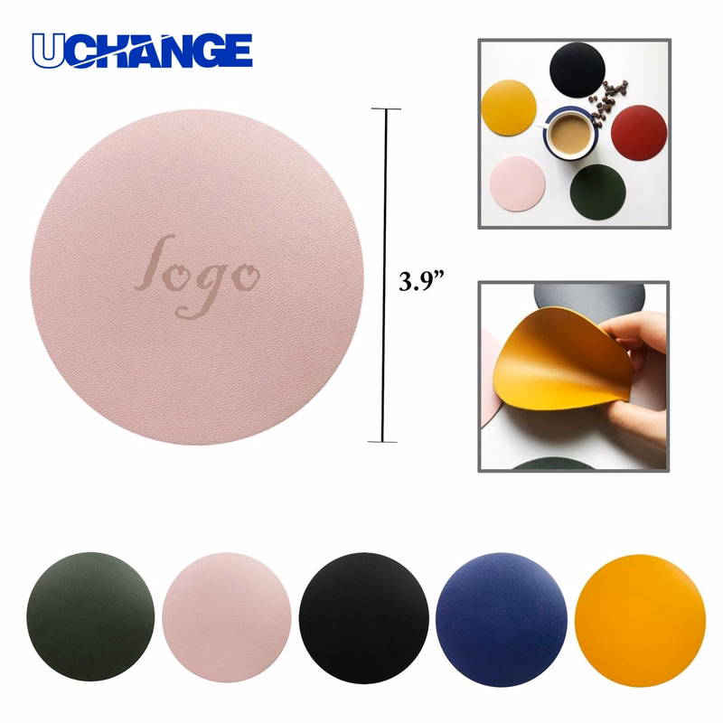Round Non-Slip Waterproof Drink Coaster Set