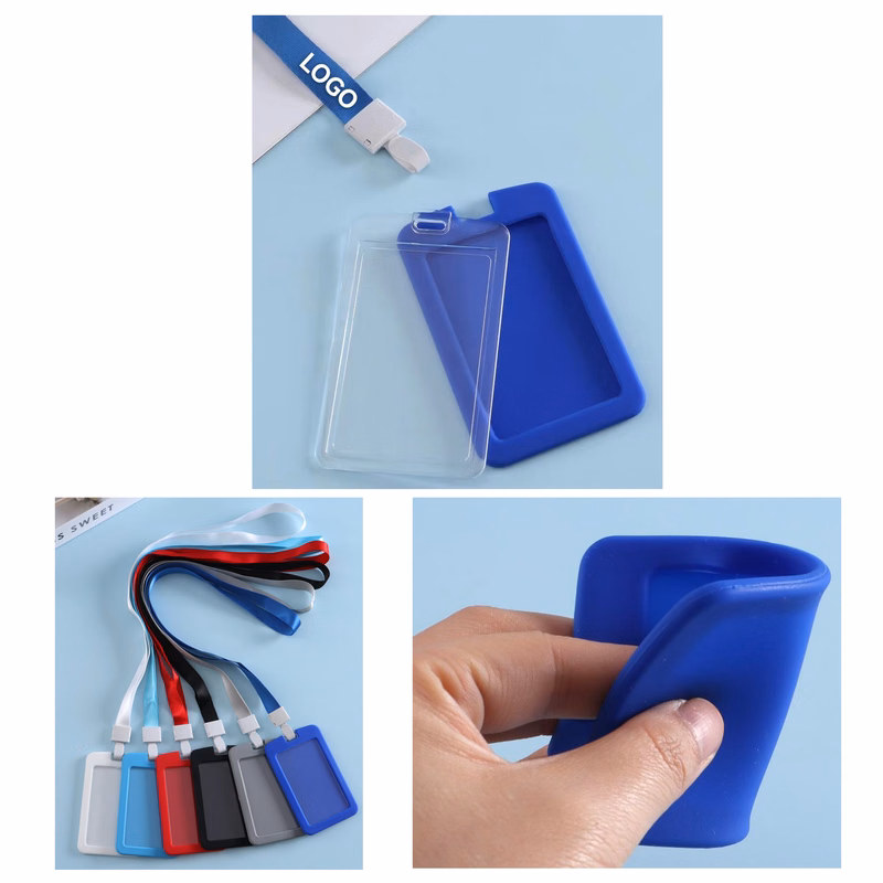 Silicone Badge Holder with Lanyard