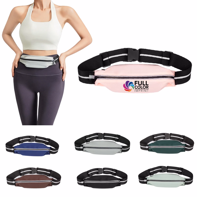 Full Color Unisex Polyester Sports Waist Pack MOQ 50
