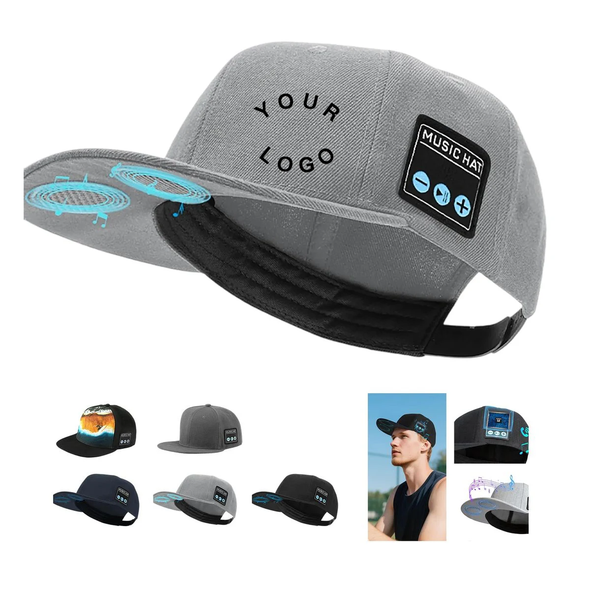 Cotton Cap with Built-in Speakers 1