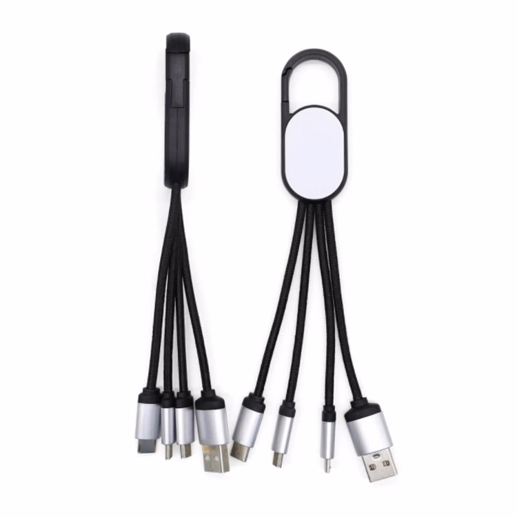 Carabiner Keychain USB 3 in 1 Fast Charging USB Data Cable