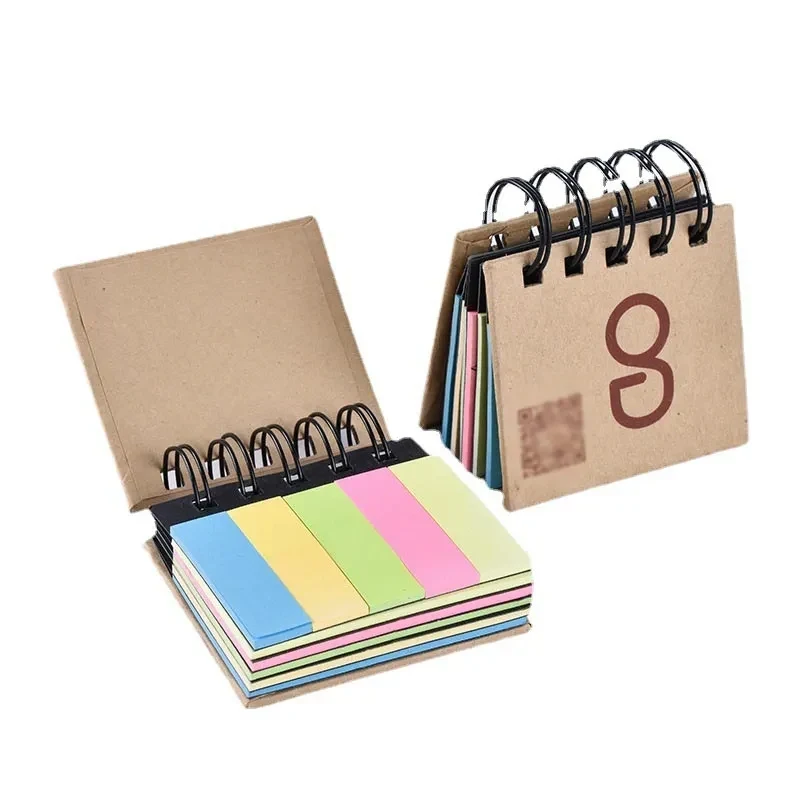 Kraft Paper Sticky Note Spiral Notebook 1