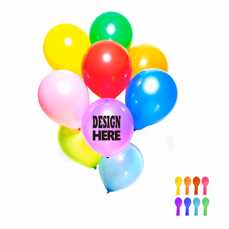 10" Assorted Latex Balloons for Party MOQ 100 PCS