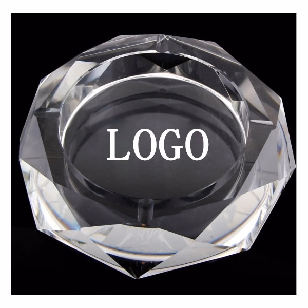 Crystal Octagon Ashtray - 4"
