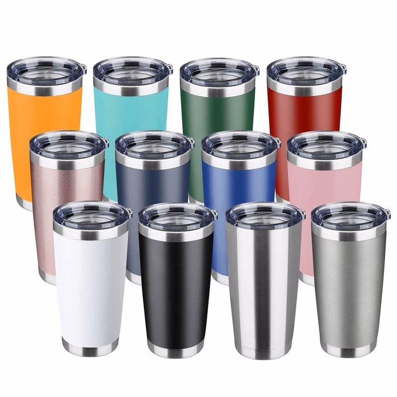 20oz Tumbler Stainless Steel Vacuum Insulated Mug with Lid, Double Wall Travel Mug, Durable Powder