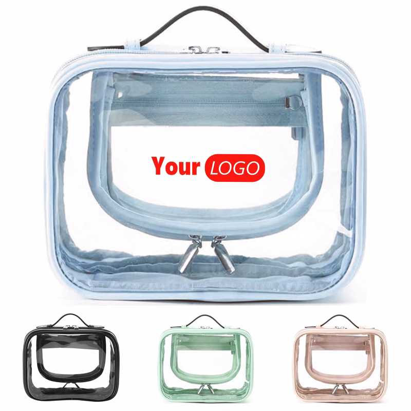 Pvc Travel Essential Transparent Toiletries Bag