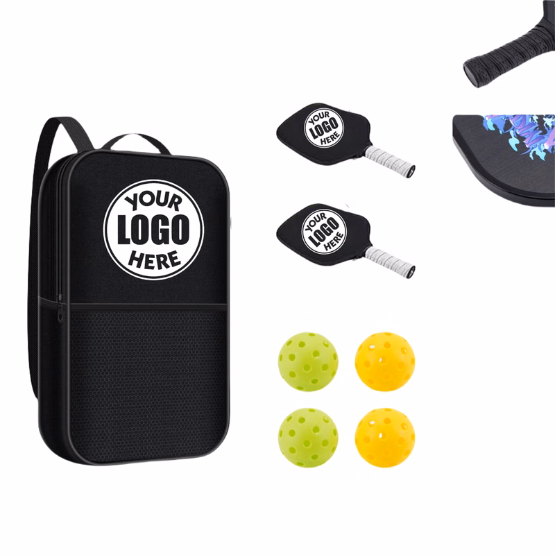Pickle Ball Paddles Set of 2 Tennis Racket Carrying Bag