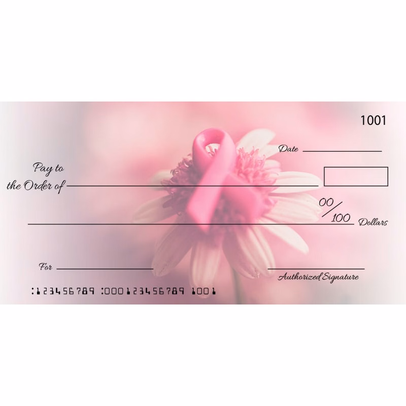 Custom Cancer Awareness Big Checks