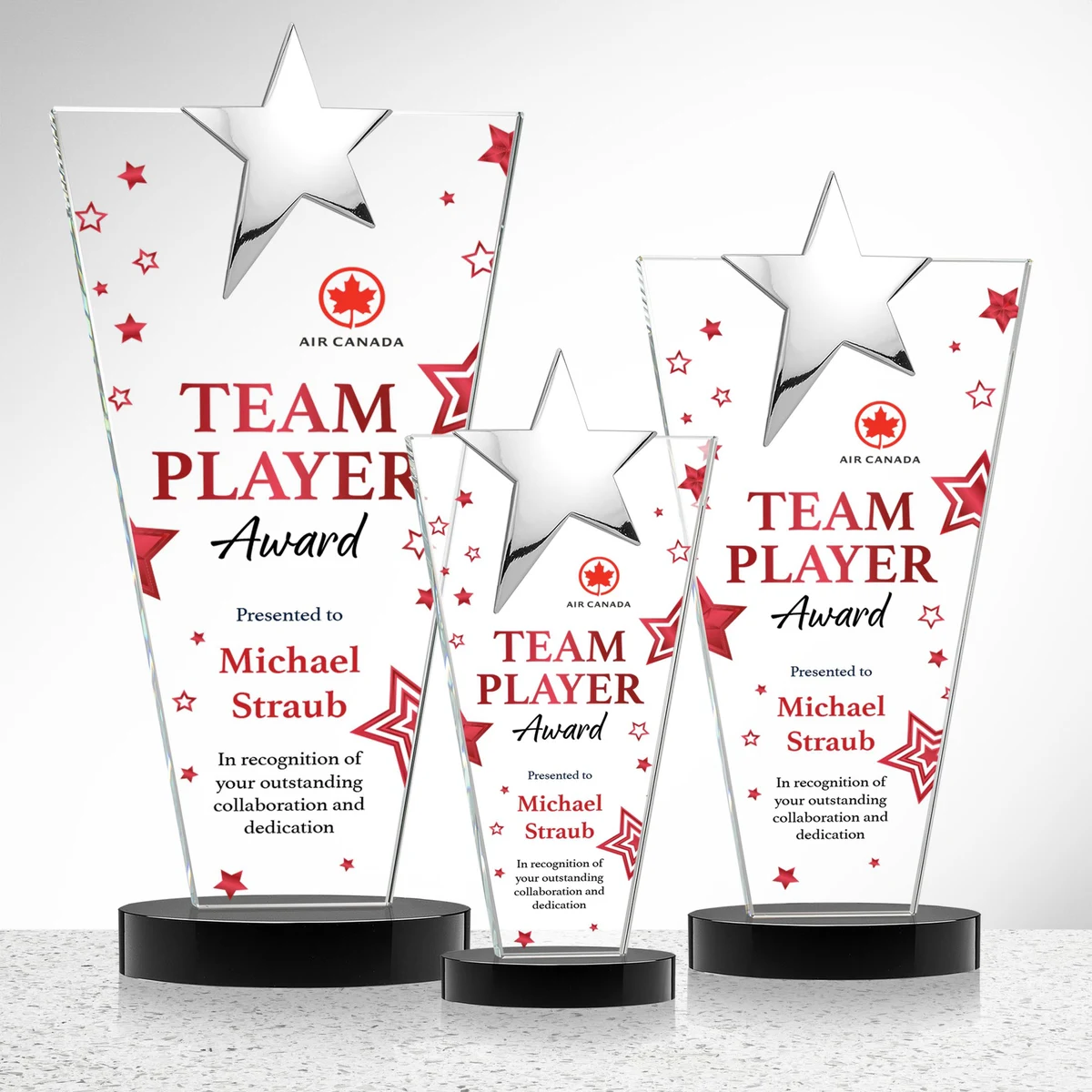 Mantella Chrome Star VividPrint™ Award - Black 1