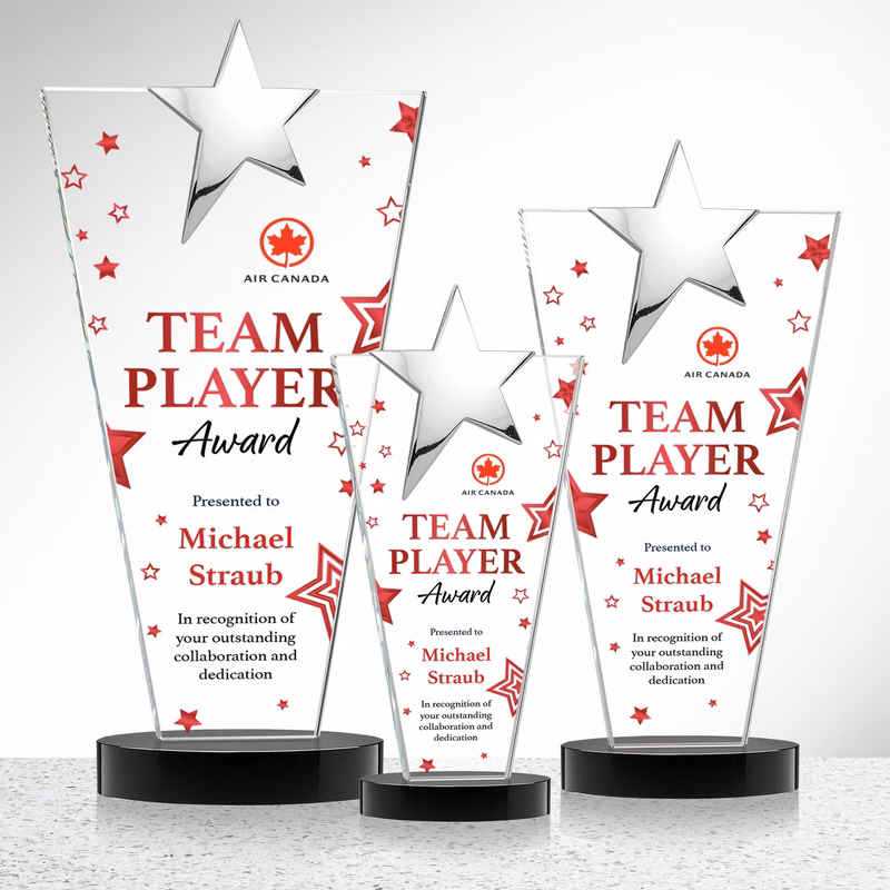 Mantella Chrome Star VividPrint™ Award - Black