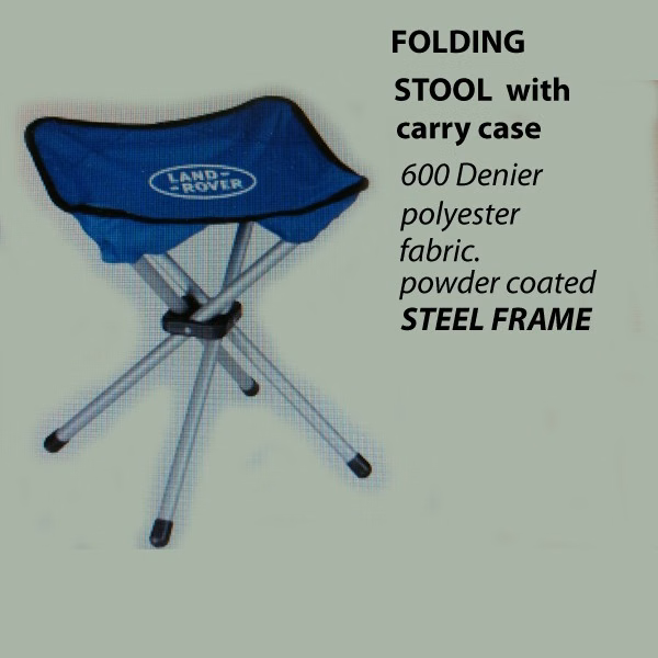 Sturdy Steel Folding Stool w/ Carry Case