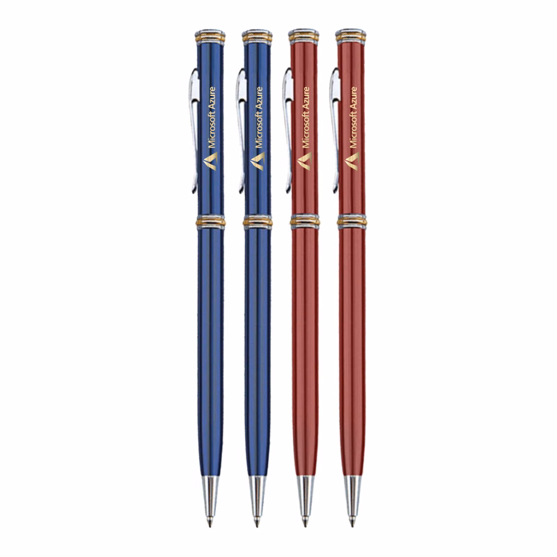 Union Printed - Classico Gold Metallic Twist Metal pen