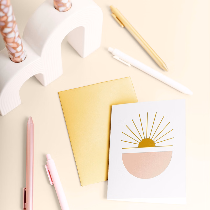 FOLDED LETTERPRESS CARD - 4.25 X 5.5