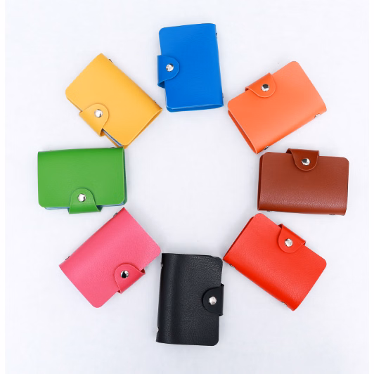 PU Leather Pocket ID Credit Card Holder