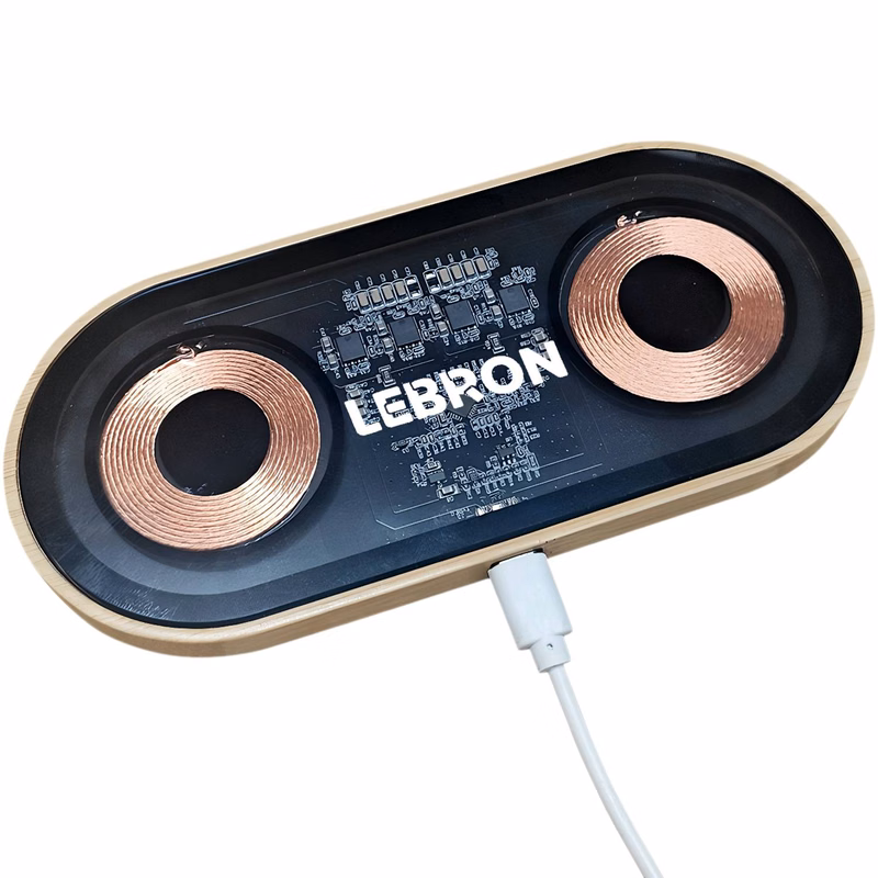 Bamboo Dual Phone Magnetic Wireless Charger