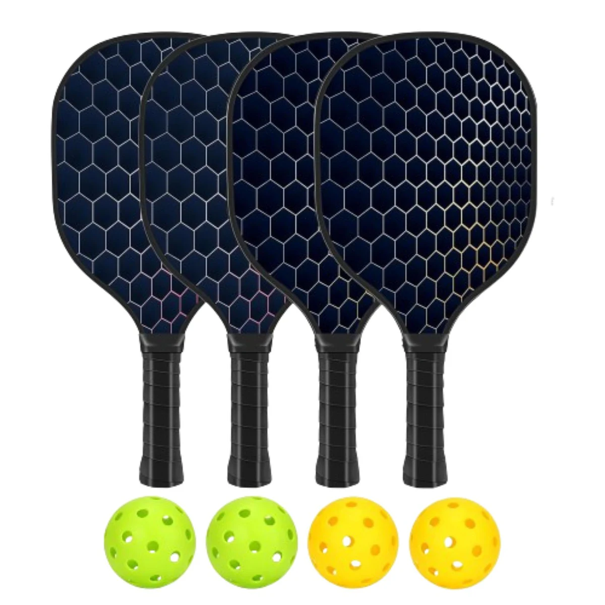 Wooden Pickleball Racket Paddle & Ball Set w/ Kcraft Paper Box 1