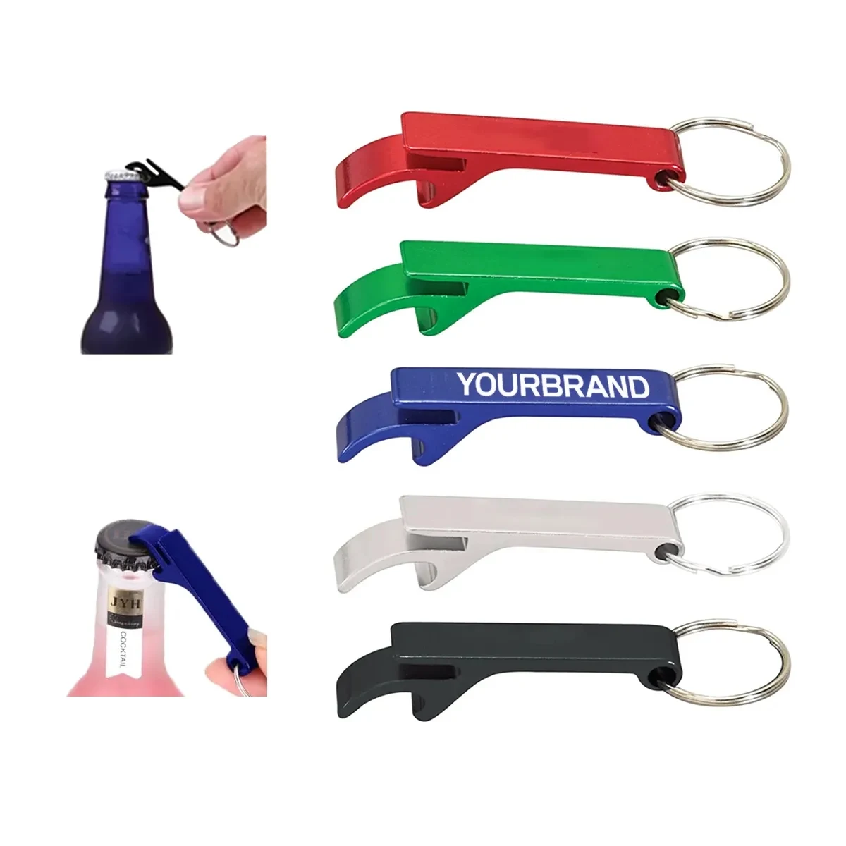 Custom Personalized Colored Souvenir Keychains Bottle Opener 1
