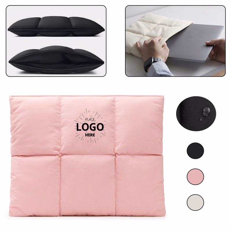 Padded Quilted Laptop Carry Pouch