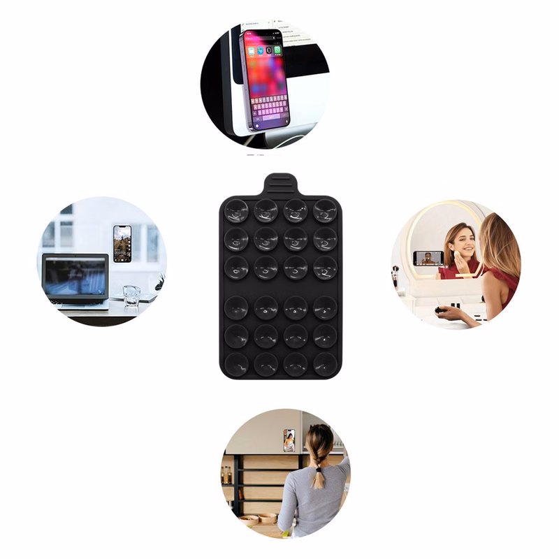 Silicone Suction Cup Phone Case Mount Double Sided