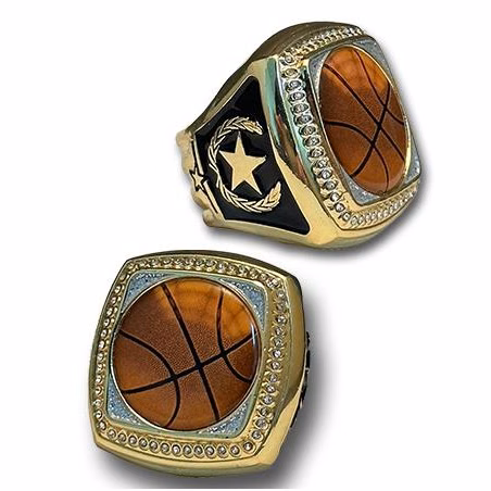 Premium Basketball Championship Ring Gold