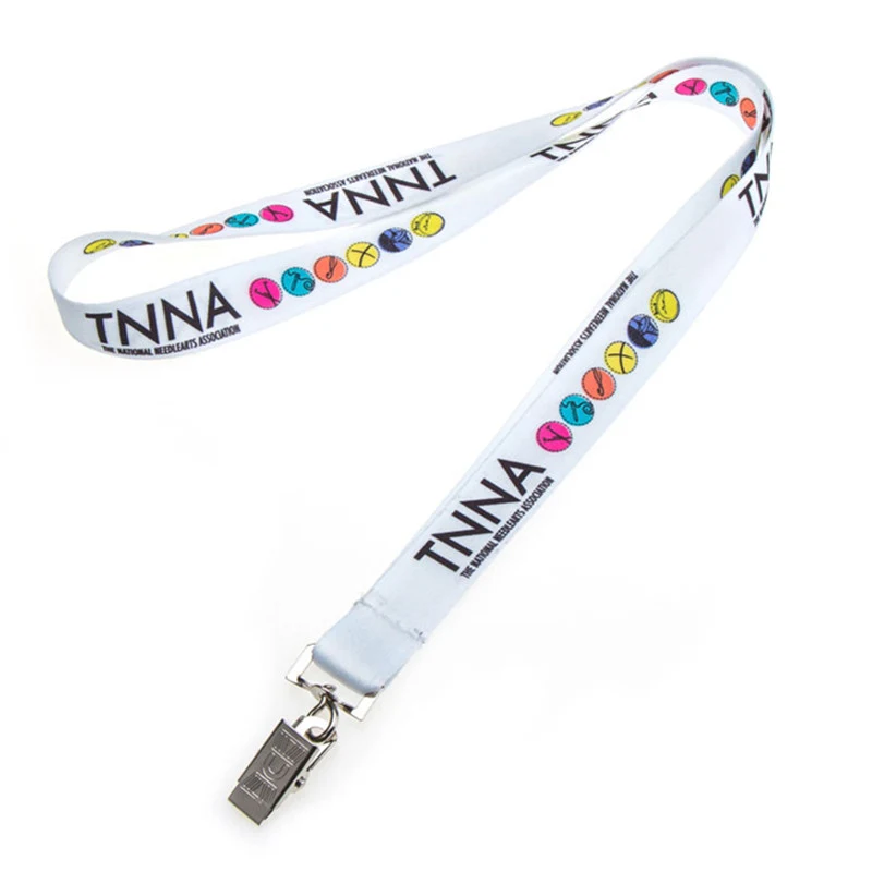 3/4" Polyester Lanyard w/bulldog clip 1