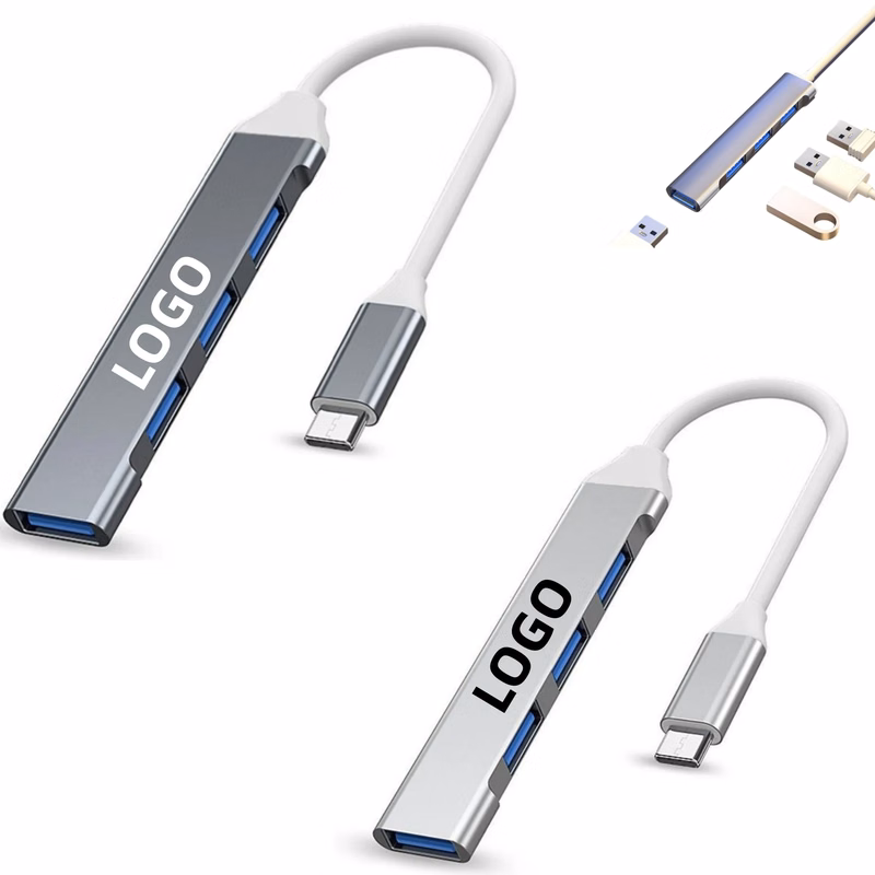 Portable 4-In-1 3.0 Docking USB C Hub Extender